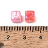 Plating Opaque Acrylic Beads AC-CBA529B-01A-3
