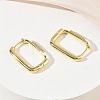 Brass Micro Pave Cubic Zirconia Hoop Earrings KK-CBA98BA-01G-D-3