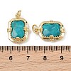 Dyed Natural Imperial Jasper Faceted Pendants GG-CBA4154-02G-02-3