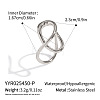 Hollow 304 Stainless Steel Finger Rings for Women KP9644-2-2