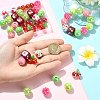 45Pcs 9 Styles Plastic Round Bead & Acrylic Beads Kits MACR-CJ0002-45-4