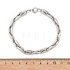 304 Stainless Steel Coffee Bean Chain Bracelets for Women Men BJEW-F488-27P-5