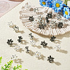 30Pcs 3 Styles Flower Tibetan Style Alloy European Beads FIND-TA0010-83-5