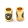 Brass Enamel Beads KK-M247-32G-2