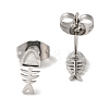 Non-Tarnish 304 Stainless Steel Stud Earrings for Women EJEW-Z066-09P-2