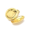 Brass Micro Pave Clear Cubic Zirconia Locket Pendants X-KK-F905-03G-2