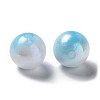 Two Tone Opaque Acrylic Beads SACR-P024-01B-W09-2