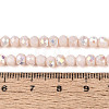 AB Color Plated Opaque Glass Rondelle Beads Strands EGLA-T029-4mm-09C-4
