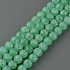 Synthetic Crackle Quartz Beads Strands GLAA-S134-6mm-11-2