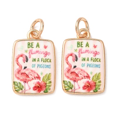 Printed Brass Pendants KK-CBA3895-01C-G-1