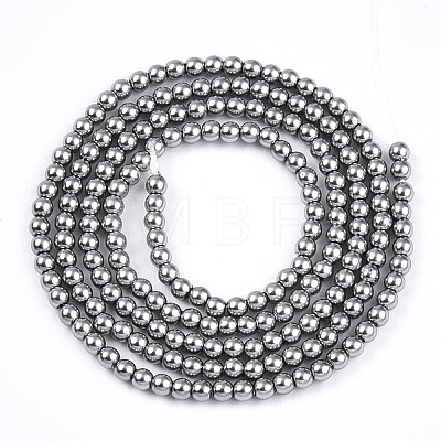 Baking Paint Pearlized Glass Pearl Bead Strands HY-N002-2mm-A01-1