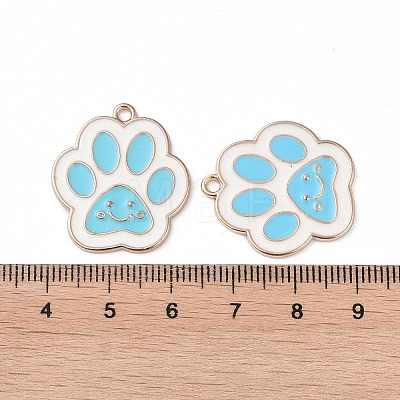 Alloy Enamel Pendants ENAM-R149-04B-G-1