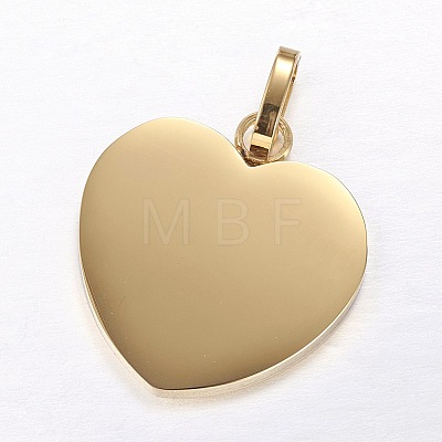 304 Stainless Steel Stamping Blank Tag Pendants LS-STAS-P055-04G-1