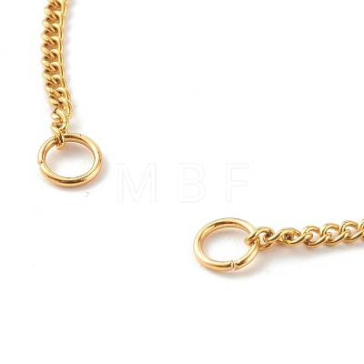 304 Stainless Steel Curb Chain Bracelet Makings AJEW-JB00995-1