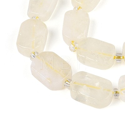 Natural Lemon Quartz(Heated) Beads Strands G-T138-26A-05-1
