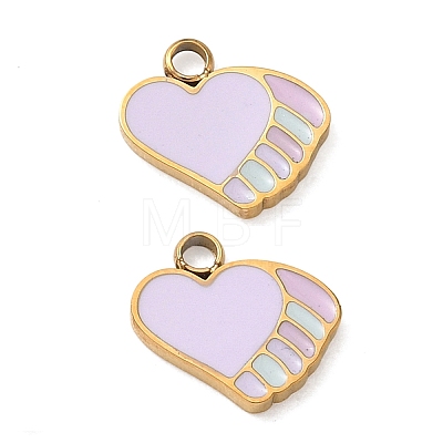 304 Stainless Steel Enamel Pendants SA-CBA7876-20G-1