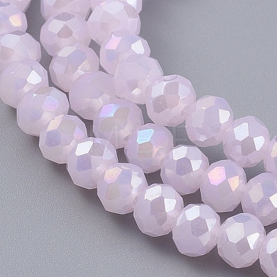 Electroplate Glass Beads Strands EGLA-A034-P3mm-B12-1