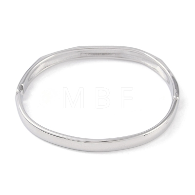 304 Stainless Steel Faceted Ring Hinged Bangles for Women BJEW-C071-16P-1