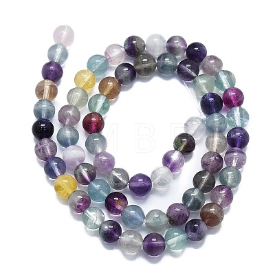 Natural Fluorite Beads Strands G-K245-A10-02-1