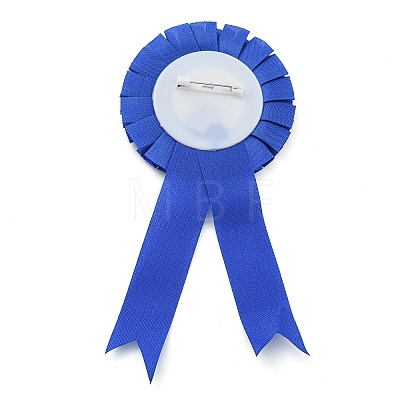 Award Ribbon Shape Tinplate Badge Pins JEWB-XCP0001-05-1