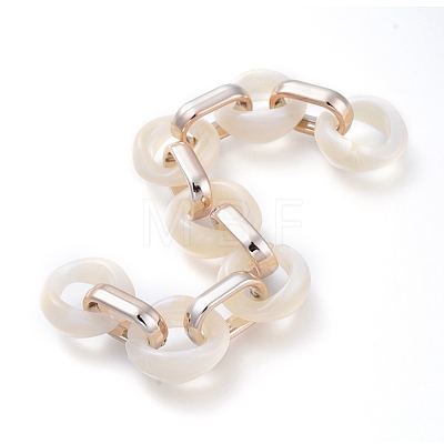 Transparent Acrylic Handmade Cable Chain AJEW-JB00547-01-1