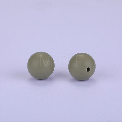 Round Silicone Focal Beads SI-JX0046A-113-1