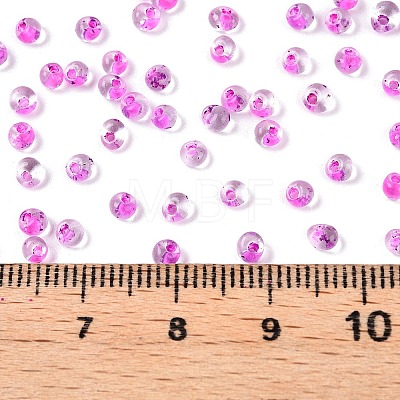 8/0 Inside Colours Transparent Glass Seed Beads SEED-T007-06J-1