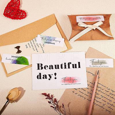 3Roll 3 Colors Self-Adhesive Paper Gift Tag Youstickers DIY-SZ0007-44-1