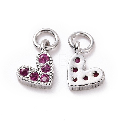 Brass Micro Pave Cubic Zirconia Charms RB-I078-66P-01-NR-1