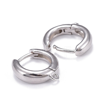 Brass Hoop Earrings EJEW-K083-33P-1