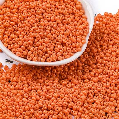 8/0 Baking Paint Glass Seed Beads SEED-M012-02A-45-1