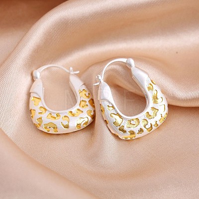 Brass Hoop Earrings for Women WG45214-01-1