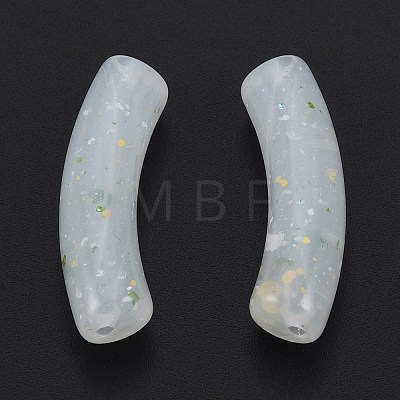 Marbled Stone Style Opaque Acrylic Beads OACR-G009-04A-04-1
