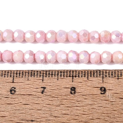 Anti-Tarnish Electroplate Glass Beads Strands EGLA-ZX010-4mm-04-1