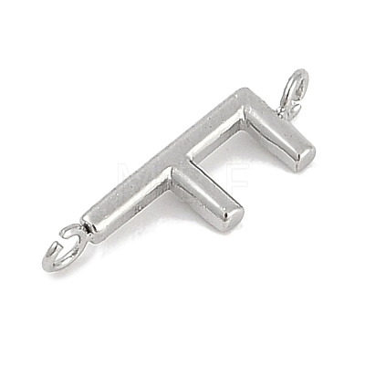 304 Stainless Steel Letter Connector Charms STAS-M108-01P-06-1