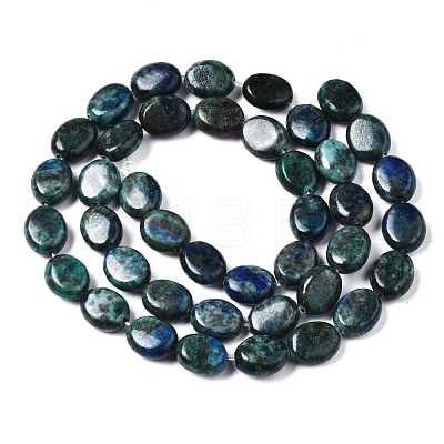 Natural Chrysocolla and Lapis Lazuli Beads Strands G-N330-031-1