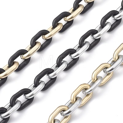 Handmade Spray Painted CCB Cable Chains AJEW-JB00718-1