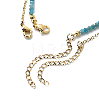 2Pcs 2 Style Natural & Synthetic Mixed Gemstone Chip Beaded Bib Necklaces Set NJEW-TA00106-1