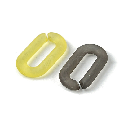 Transparent Frosted Acrylic Linking Rings OACR-B017-04B-1