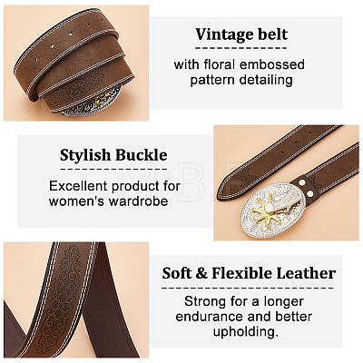 PU Leather Chain Belts AJEW-WH0010-35-1