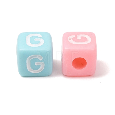 Opaque Acrylic European Beads AC-CBA7A73-01G-1