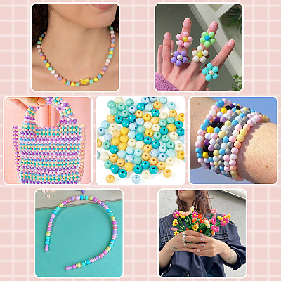 10G Opaque Acrylic Beads SACR-TADJ0001-03A-1