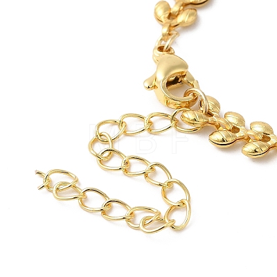 Brass Cob Chain Bracelets for Women BJEW-G672-02G-1