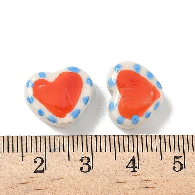 Handmade Porcelain Beads X-PORC-P031-03C-1