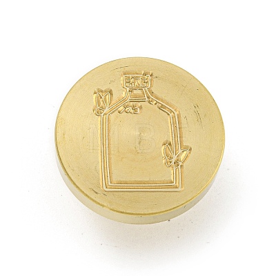 Wax Seal Brass Stamp Head AJEW-G056-01C-1