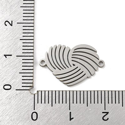 304 Stainless Steel Connector Charms STAS-P344-02P-1