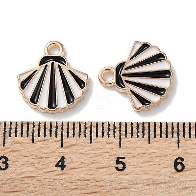 Alloy Enamel Pendants ENAM-O001-02A-G-1