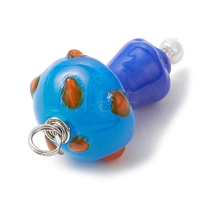 Handmade Lampwork Pendants PALLOY-JF03670-01-1