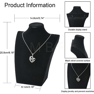 Necklace Standing Bust Displays NDIS-Q001-1-1