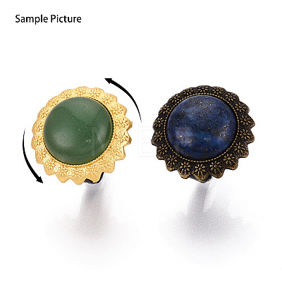 Adjustable Alloy & Iron Bezel Cup Ring Base with Rotatable Tray MAK-T012-13G-1